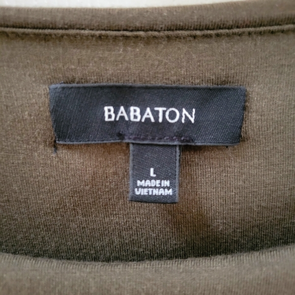 Babaton Knit Drape Dress L - Picture 3 of 4